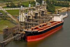 Stanwycks Photography, Red Tanker Ship Loading Grain