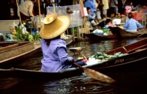 The floating markets of Damnoen Saduak, Thailand