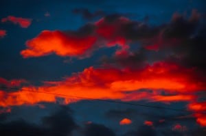 Stanwycks Photography, Sunset with Beautiful Fiery Clouds